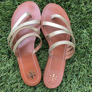 Tory Burch Shoes - Tory Burch Gold Sandals Tory Burch Shoes - Tory Burch Gold Sandals